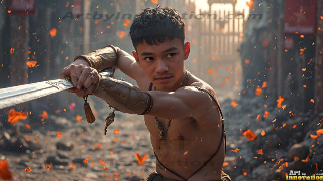 Every warrior must earn their wings. This AI-generated collection captures the breathtaking journey of young men becoming angels — handsome, beautiful youths in epic battles and trials, their newly earned wings emerging in radiant color as they prove their worth to the heavens. Each image tells a story of courage, sacrifice, and divine transformation. Created using AI, edited in Photoshop, by © Jeff Dupler | Art by Innovation | https://www.artbyinnovation.com