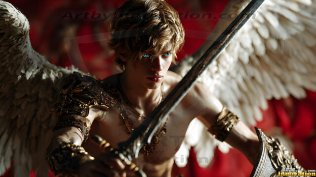Every warrior must earn their wings. This AI-generated collection captures the breathtaking journey of young men becoming angels — handsome, beautiful youths in epic battles and trials, their newly earned wings emerging in radiant color as they prove their worth to the heavens. Each image tells a story of courage, sacrifice, and divine transformation. Created using AI, edited in Photoshop, by © Jeff Dupler | Art by Innovation | https://www.artbyinnovation.com