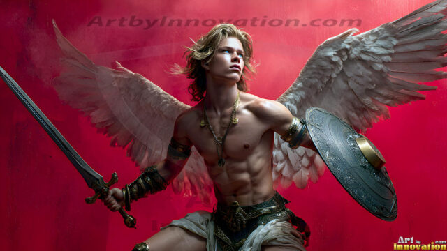 Every warrior must earn their wings. This AI-generated collection captures the breathtaking journey of young men becoming angels — handsome, beautiful youths in epic battles and trials, their newly earned wings emerging in radiant color as they prove their worth to the heavens. Each image tells a story of courage, sacrifice, and divine transformation. Created using AI, edited in Photoshop, by © Jeff Dupler | Art by Innovation | https://www.artbyinnovation.com