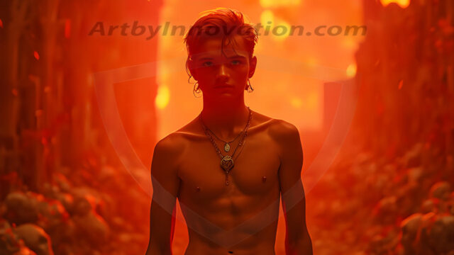 Every warrior must earn their wings. This AI-generated collection captures the breathtaking journey of young men becoming angels — handsome, beautiful youths in epic battles and trials, their newly earned wings emerging in radiant color as they prove their worth to the heavens. Each image tells a story of courage, sacrifice, and divine transformation. Created using AI, edited in Photoshop, by © Jeff Dupler | Art by Innovation | https://www.artbyinnovation.com