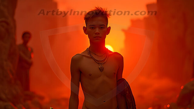 Every warrior must earn their wings. This AI-generated collection captures the breathtaking journey of young men becoming angels — handsome, beautiful youths in epic battles and trials, their newly earned wings emerging in radiant color as they prove their worth to the heavens. Each image tells a story of courage, sacrifice, and divine transformation. Created using AI, edited in Photoshop, by © Jeff Dupler | Art by Innovation | https://www.artbyinnovation.com