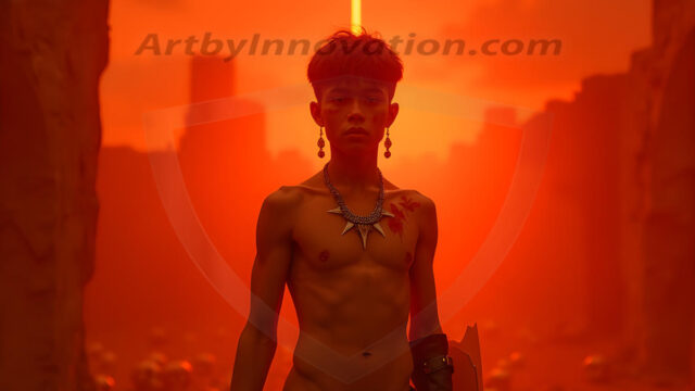 Every warrior must earn their wings. This AI-generated collection captures the breathtaking journey of young men becoming angels — handsome, beautiful youths in epic battles and trials, their newly earned wings emerging in radiant color as they prove their worth to the heavens. Each image tells a story of courage, sacrifice, and divine transformation. Created using AI, edited in Photoshop, by © Jeff Dupler | Art by Innovation | https://www.artbyinnovation.com