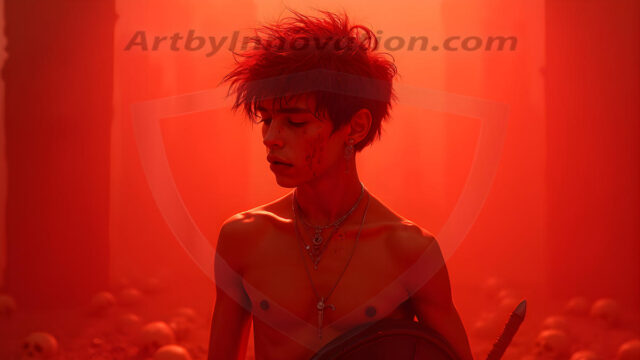 Every warrior must earn their wings. This AI-generated collection captures the breathtaking journey of young men becoming angels — handsome, beautiful youths in epic battles and trials, their newly earned wings emerging in radiant color as they prove their worth to the heavens. Each image tells a story of courage, sacrifice, and divine transformation. Created using AI, edited in Photoshop, by © Jeff Dupler | Art by Innovation | https://www.artbyinnovation.com