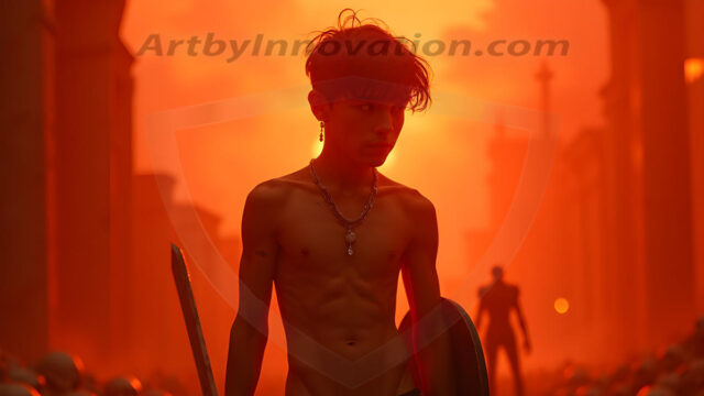 Every warrior must earn their wings. This AI-generated collection captures the breathtaking journey of young men becoming angels — handsome, beautiful youths in epic battles and trials, their newly earned wings emerging in radiant color as they prove their worth to the heavens. Each image tells a story of courage, sacrifice, and divine transformation. Created using AI, edited in Photoshop, by © Jeff Dupler | Art by Innovation | https://www.artbyinnovation.com