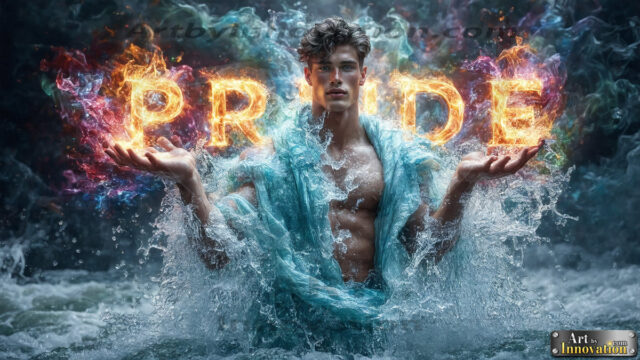 Gay Pride Interactive Designs. AI-generated art featuring beautiful, handsome, sexy, shirtless, men, lads, celebrating pride. Gay Men embellished with the vibrant rainbow palette colors, inspired by the gay pride flag, offering a striking visual impact.
Pride celebrations are events that honor LGBTQ+ people through parades, festivals, and educational events, promoting social acceptance, legal rights, and community pride. These celebrations often occur in June, which is designated as Pride Month, coinciding with the anniversary of the 1969 Stonewall Uprising. While many events have become celebratory, they can still serve as demonstrations for rights such as same-sex marriage and anti-discrimination laws.