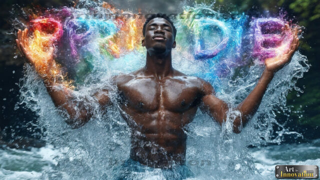 Gay Pride Interactive Designs. AI-generated art featuring beautiful, handsome, sexy, shirtless, men, lads, celebrating pride. Gay Men embellished with the vibrant rainbow palette colors, inspired by the gay pride flag, offering a striking visual impact.
Pride celebrations are events that honor LGBTQ+ people through parades, festivals, and educational events, promoting social acceptance, legal rights, and community pride. These celebrations often occur in June, which is designated as Pride Month, coinciding with the anniversary of the 1969 Stonewall Uprising. While many events have become celebratory, they can still serve as demonstrations for rights such as same-sex marriage and anti-discrimination laws.