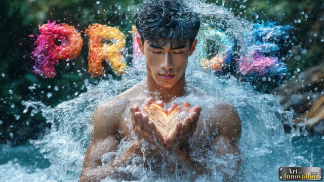 Gay Pride Interactive Designs. AI-generated art featuring beautiful, handsome, sexy, shirtless, men, lads, celebrating pride. Gay Men embellished with the vibrant rainbow palette colors, inspired by the gay pride flag, offering a striking visual impact.
Pride celebrations are events that honor LGBTQ+ people through parades, festivals, and educational events, promoting social acceptance, legal rights, and community pride. These celebrations often occur in June, which is designated as Pride Month, coinciding with the anniversary of the 1969 Stonewall Uprising. While many events have become celebratory, they can still serve as demonstrations for rights such as same-sex marriage and anti-discrimination laws.