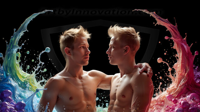 Love-and-Pride-in-full-Color. AI-generated art featuring beautiful, handsome, sexy, shirtless, men, lads, celebrating pride with the one they love. Gay Men embellished with the vibrant rainbow palette colors, inspired by the gay pride flag, offering a striking visual impact.
Pride celebrations are events that honor LGBTQ+ people through parades, festivals, and educational events, promoting social acceptance, legal rights, and community pride. These celebrations often occur in June, which is designated as Pride Month, coinciding with the anniversary of the 1969 Stonewall Uprising. While many events have become celebratory, they can still serve as demonstrations for rights such as same-sex marriage and anti-discrimination laws.