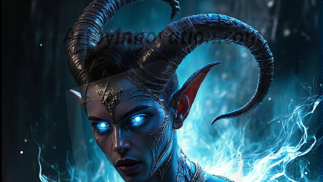 In a dark, ethereal realm, in the midst of the darkness, a figure emerges with an aura of power and magnetism. He is both horrific and strangely captivating, drawing the eye even as he repels the soul. His form is indistinct at first, a ripple in the oppressive blackness, you want to run but you become overwhelmed, drawn in to this creatures powers. Captative by both fear and beauty, you realize, he's a male succubus demon. Deep within the ruins of hell, with a sword in your hand, ready to battle, but unwilling or unable to do so. His skin, flickering fires, casting a dynamic glow across his glistening wet, shinny, body. The flames dance along his chiseled muscular torso and body, casting vibrant hues that seem to emanate from his very core. His eyes, have a piercing glow, locked in a gaze, his eyes, exudes confidence and authority. Unable to move, or unwilling to do so, drawn by his almost completely nude body and overwhelmed by his powers, you given to his will.