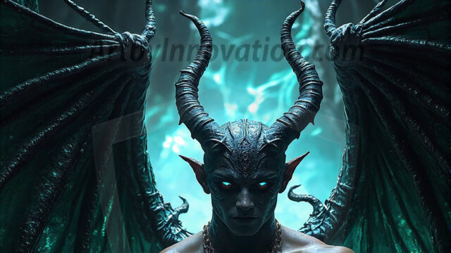 In a dark, ethereal realm, in the midst of the darkness, a figure emerges with an aura of power and magnetism. He is both horrific and strangely captivating, drawing the eye even as he repels the soul. His form is indistinct at first, a ripple in the oppressive blackness, you want to run but you become overwhelmed, drawn in to this creatures powers. Captative by both fear and beauty, you realize, he's a male succubus demon. Deep within the ruins of hell, with a sword in your hand, ready to battle, but unwilling or unable to do so. His skin, flickering fires, casting a dynamic glow across his glistening wet, shinny, body. The flames dance along his chiseled muscular torso and body, casting vibrant hues that seem to emanate from his very core. His eyes, have a piercing glow, locked in a gaze, his eyes, exudes confidence and authority. Unable to move, or unwilling to do so, drawn by his almost completely nude body and overwhelmed by his powers, you given to his will.