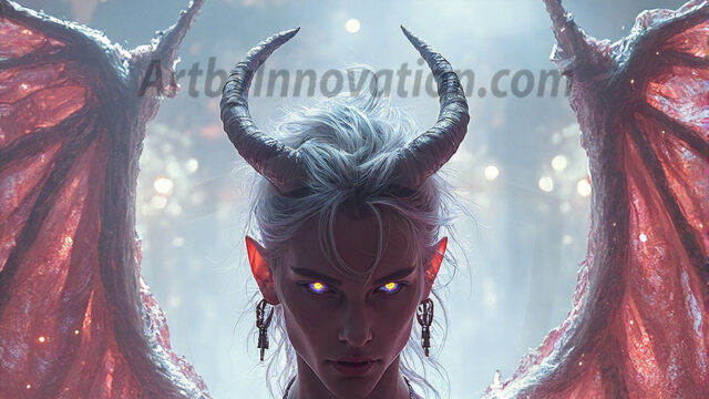 In a dark, ethereal realm, in the midst of the darkness, a figure emerges with an aura of power and magnetism. He is both horrific and strangely captivating, drawing the eye even as he repels the soul. His form is indistinct at first, a ripple in the oppressive blackness, you want to run but you become overwhelmed, drawn in to this creatures powers. Captative by both fear and beauty, you realize, he's a male succubus demon. Deep within the ruins of hell, with a sword in your hand, ready to battle, but unwilling or unable to do so. His skin, flickering fires, casting a dynamic glow across his glistening wet, shinny, body. The flames dance along his chiseled muscular torso and body, casting vibrant hues that seem to emanate from his very core. His eyes, have a piercing glow, locked in a gaze, his eyes, exudes confidence and authority. Unable to move, or unwilling to do so, drawn by his almost completely nude body and overwhelmed by his powers, you given to his will.