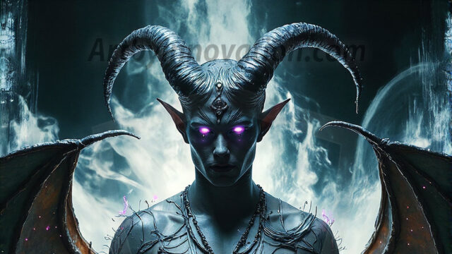 In a dark, ethereal realm, in the midst of the darkness, a figure emerges with an aura of power and magnetism. He is both horrific and strangely captivating, drawing the eye even as he repels the soul. His form is indistinct at first, a ripple in the oppressive blackness, you want to run but you become overwhelmed, drawn in to this creatures powers. Captative by both fear and beauty, you realize, he's a male succubus demon. Deep within the ruins of hell, with a sword in your hand, ready to battle, but unwilling or unable to do so. His skin, flickering fires, casting a dynamic glow across his glistening wet, shinny, body. The flames dance along his chiseled muscular torso and body, casting vibrant hues that seem to emanate from his very core. His eyes, have a piercing glow, locked in a gaze, his eyes, exudes confidence and authority. Unable to move, or unwilling to do so, drawn by his almost completely nude body and overwhelmed by his powers, you given to his will.