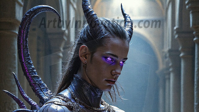 In a dark, ethereal realm, in the midst of the darkness, a figure emerges with an aura of power and magnetism. He is both horrific and strangely captivating, drawing the eye even as he repels the soul. His form is indistinct at first, a ripple in the oppressive blackness, you want to run but you become overwhelmed, drawn in to this creatures powers. Captative by both fear and beauty, you realize, he's a male succubus demon. Deep within the ruins of hell, with a sword in your hand, ready to battle, but unwilling or unable to do so. His skin, flickering fires, casting a dynamic glow across his glistening wet, shinny, body. The flames dance along his chiseled muscular torso and body, casting vibrant hues that seem to emanate from his very core. His eyes, have a piercing glow, locked in a gaze, his eyes, exudes confidence and authority. Unable to move, or unwilling to do so, drawn by his almost completely nude body and overwhelmed by his powers, you given to his will.