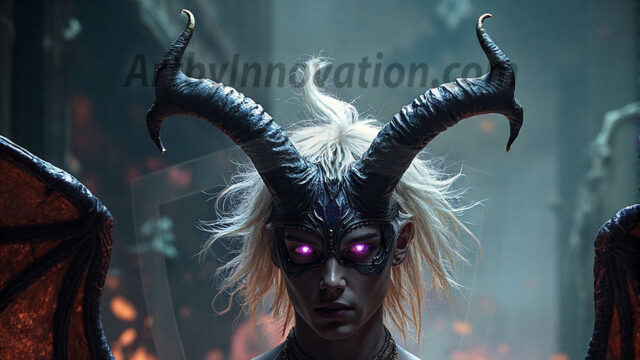 In a dark, ethereal realm, in the midst of the darkness, a figure emerges with an aura of power and magnetism. He is both horrific and strangely captivating, drawing the eye even as he repels the soul. His form is indistinct at first, a ripple in the oppressive blackness, you want to run but you become overwhelmed, drawn in to this creatures powers. Captative by both fear and beauty, you realize, he's a male succubus demon. Deep within the ruins of hell, with a sword in your hand, ready to battle, but unwilling or unable to do so. His skin, flickering fires, casting a dynamic glow across his glistening wet, shinny, body. The flames dance along his chiseled muscular torso and body, casting vibrant hues that seem to emanate from his very core. His eyes, have a piercing glow, locked in a gaze, his eyes, exudes confidence and authority. Unable to move, or unwilling to do so, drawn by his almost completely nude body and overwhelmed by his powers, you given to his will.