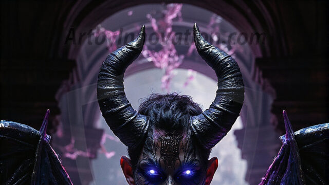 In a dark, ethereal realm, in the midst of the darkness, a figure emerges with an aura of power and magnetism. He is both horrific and strangely captivating, drawing the eye even as he repels the soul. His form is indistinct at first, a ripple in the oppressive blackness, you want to run but you become overwhelmed, drawn in to this creatures powers. Captative by both fear and beauty, you realize, he's a male succubus demon. Deep within the ruins of hell, with a sword in your hand, ready to battle, but unwilling or unable to do so. His skin, flickering fires, casting a dynamic glow across his glistening wet, shinny, body. The flames dance along his chiseled muscular torso and body, casting vibrant hues that seem to emanate from his very core. His eyes, have a piercing glow, locked in a gaze, his eyes, exudes confidence and authority. Unable to move, or unwilling to do so, drawn by his almost completely nude body and overwhelmed by his powers, you given to his will.