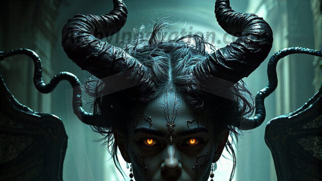 In a dark, ethereal realm, in the midst of the darkness, a figure emerges with an aura of power and magnetism. He is both horrific and strangely captivating, drawing the eye even as he repels the soul. His form is indistinct at first, a ripple in the oppressive blackness, you want to run but you become overwhelmed, drawn in to this creatures powers. Captative by both fear and beauty, you realize, he's a male succubus demon. Deep within the ruins of hell, with a sword in your hand, ready to battle, but unwilling or unable to do so. His skin, flickering fires, casting a dynamic glow across his glistening wet, shinny, body. The flames dance along his chiseled muscular torso and body, casting vibrant hues that seem to emanate from his very core. His eyes, have a piercing glow, locked in a gaze, his eyes, exudes confidence and authority. Unable to move, or unwilling to do so, drawn by his almost completely nude body and overwhelmed by his powers, you given to his will.