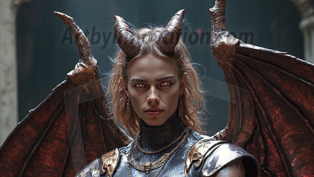 In a dark, ethereal realm, in the midst of the darkness, a figure emerges with an aura of power and magnetism. He is both horrific and strangely captivating, drawing the eye even as he repels the soul. His form is indistinct at first, a ripple in the oppressive blackness, you want to run but you become overwhelmed, drawn in to this creatures powers. Captative by both fear and beauty, you realize, he's a male succubus demon. Deep within the ruins of hell, with a sword in your hand, ready to battle, but unwilling or unable to do so. His skin, flickering fires, casting a dynamic glow across his glistening wet, shinny, body. The flames dance along his chiseled muscular torso and body, casting vibrant hues that seem to emanate from his very core. His eyes, have a piercing glow, locked in a gaze, his eyes, exudes confidence and authority. Unable to move, or unwilling to do so, drawn by his almost completely nude body and overwhelmed by his powers, you given to his will.