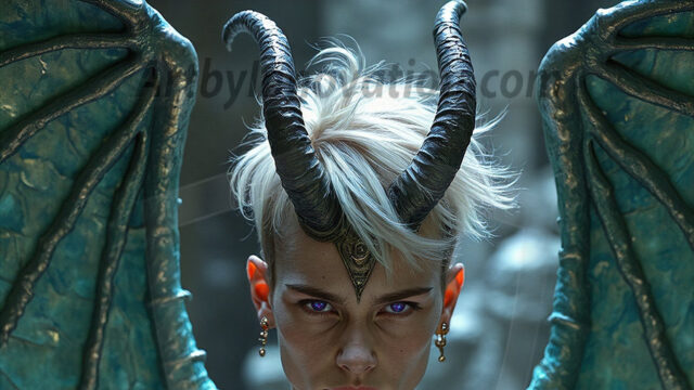 In a dark, ethereal realm, in the midst of the darkness, a figure emerges with an aura of power and magnetism. He is both horrific and strangely captivating, drawing the eye even as he repels the soul. His form is indistinct at first, a ripple in the oppressive blackness, you want to run but you become overwhelmed, drawn in to this creatures powers. Captative by both fear and beauty, you realize, he's a male succubus demon. Deep within the ruins of hell, with a sword in your hand, ready to battle, but unwilling or unable to do so. His skin, flickering fires, casting a dynamic glow across his glistening wet, shinny, body. The flames dance along his chiseled muscular torso and body, casting vibrant hues that seem to emanate from his very core. His eyes, have a piercing glow, locked in a gaze, his eyes, exudes confidence and authority. Unable to move, or unwilling to do so, drawn by his almost completely nude body and overwhelmed by his powers, you given to his will.