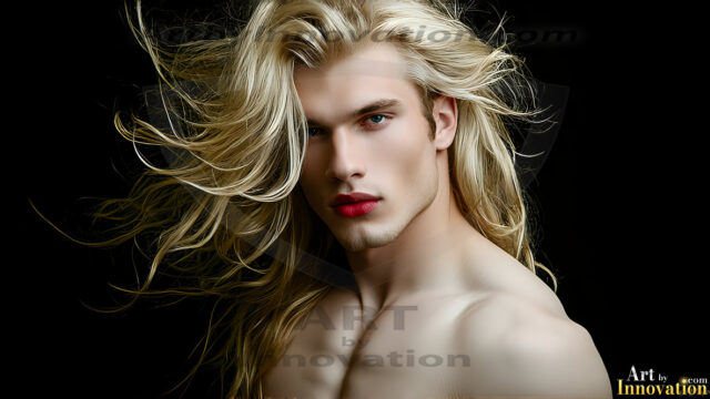 The Vampire Lestat de Lioncourt, created by Anne Rice, is a fascinating and complex character in The Vampire Chronicles novels. He's known for his captivating blend of vampiric existence and a lingering humanity. From Interview with a Vampire, The Vampire Lestat, and Queen of the Damned novels. I've created a series of images that I feel represent the man behind the vampire. In the midst of the darkness, a scary figure emerges with an aura of power and magnetism. Around his neck, a bold silver necklace glimmers, adding a touch of regal elegance to his dark ensemble. His lips, a vivid shade of red, open slightly to reveal his true nature, as he reveals his fangs, and a predatory grin from his stunningly handsome face, hinting at his primal nature. Strands of hair cascade around his face, capturing the silvery glow of the bright moonlight, and adding a touch of mystery to his intense visage, as they blow back in the wind.