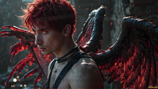 Darkness personified. This AI-generated collection features beautiful, handsome male vampires dressed in elegant black gothic attire — pale, alluring, and eternally dangerous. Set against dark atmospheric nightscapes, gothic architecture, and candlelit chambers, each vampire radiates cold supernatural beauty. Part of the Dark & Legendary Collection. Created using Flux.1 and ComfyUI by © Jeff Dupler | Art by Innovation | https://www.artbyinnovation.com