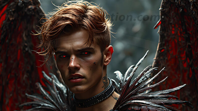 Darkness personified. This AI-generated collection features beautiful, handsome male vampires dressed in elegant black gothic attire — pale, alluring, and eternally dangerous. Set against dark atmospheric nightscapes, gothic architecture, and candlelit chambers, each vampire radiates cold supernatural beauty. Part of the Dark & Legendary Collection. Created using Flux.1 and ComfyUI by © Jeff Dupler | Art by Innovation | https://www.artbyinnovation.com