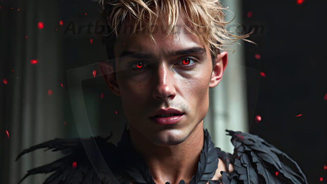 Darkness personified. This AI-generated collection features beautiful, handsome male vampires dressed in elegant black gothic attire — pale, alluring, and eternally dangerous. Set against dark atmospheric nightscapes, gothic architecture, and candlelit chambers, each vampire radiates cold supernatural beauty. Part of the Dark & Legendary Collection. Created using Flux.1 and ComfyUI by © Jeff Dupler | Art by Innovation | https://www.artbyinnovation.com