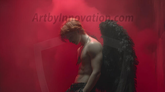 Darkness personified. This AI-generated collection features beautiful, handsome male vampires dressed in elegant black gothic attire — pale, alluring, and eternally dangerous. Set against dark atmospheric nightscapes, gothic architecture, and candlelit chambers, each vampire radiates cold supernatural beauty. Part of the Dark & Legendary Collection. Created using Flux.1 and ComfyUI by © Jeff Dupler | Art by Innovation | https://www.artbyinnovation.com