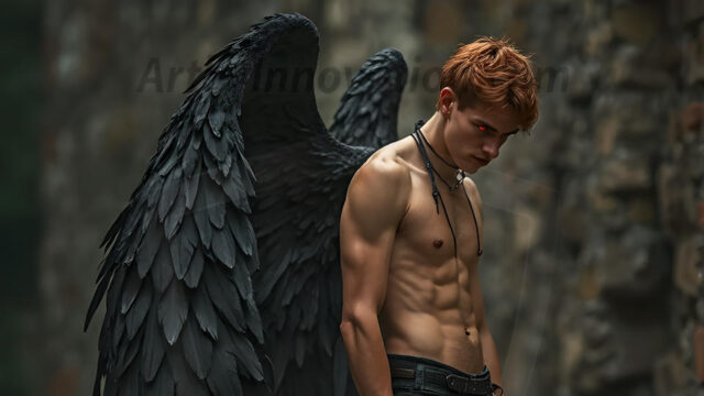 Darkness personified. This AI-generated collection features beautiful, handsome male vampires dressed in elegant black gothic attire — pale, alluring, and eternally dangerous. Set against dark atmospheric nightscapes, gothic architecture, and candlelit chambers, each vampire radiates cold supernatural beauty. Part of the Dark & Legendary Collection. Created using Flux.1 and ComfyUI by © Jeff Dupler | Art by Innovation | https://www.artbyinnovation.com