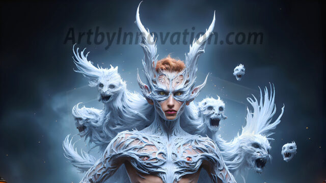 AI male art photos with a fantastical atmosphere. Imagine a Hogwarts School of Witchcraft student, from the Harry Potter series, a handsome, beautiful, and attractive, shirtless young teenage boy, standing firm against a threat. With a detailed Hogwarts castle background, casting a powerful spell, conjuring creatures based on their assigned house crest. From Demonic snakes, powerful lions, fierce badgers, or a murder of Crows. Dementors floating ominously in a cloudy sky, and sparks, shadows, and cinematic lighting, offering an otherworldly vibe.