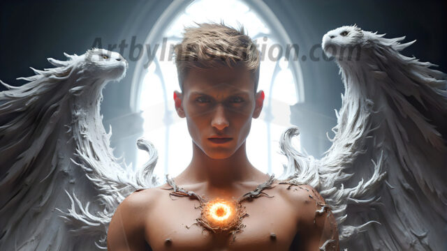 AI male art photos with a fantastical atmosphere. Imagine a Hogwarts School of Witchcraft student, from the Harry Potter series, a handsome, beautiful, and attractive, shirtless young teenage boy, standing firm against a threat. With a detailed Hogwarts castle background, casting a powerful spell, conjuring creatures based on their assigned house crest. From Demonic snakes, powerful lions, fierce badgers, or a murder of Crows. Dementors floating ominously in a cloudy sky, and sparks, shadows, and cinematic lighting, offering an otherworldly vibe.