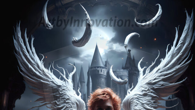 AI male art photos with a fantastical atmosphere. Imagine a Hogwarts School of Witchcraft student, from the Harry Potter series, a handsome, beautiful, and attractive, shirtless young teenage boy, standing firm against a threat. With a detailed Hogwarts castle background, casting a powerful spell, conjuring creatures based on their assigned house crest. From Demonic snakes, powerful lions, fierce badgers, or a murder of Crows. Dementors floating ominously in a cloudy sky, and sparks, shadows, and cinematic lighting, offering an otherworldly vibe.