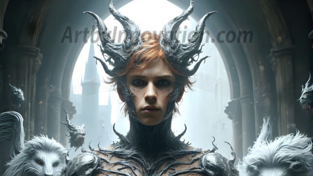 AI male art photos with a fantastical atmosphere. Imagine a Hogwarts School of Witchcraft student, from the Harry Potter series, a handsome, beautiful, and attractive, shirtless young teenage boy, standing firm against a threat. With a detailed Hogwarts castle background, casting a powerful spell, conjuring creatures based on their assigned house crest. From Demonic snakes, powerful lions, fierce badgers, or a murder of Crows. Dementors floating ominously in a cloudy sky, and sparks, shadows, and cinematic lighting, offering an otherworldly vibe.