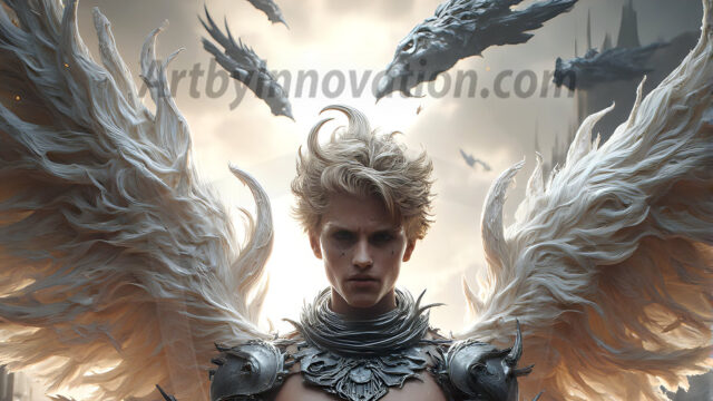 AI male art photos with a fantastical atmosphere. Imagine a Hogwarts School of Witchcraft student, from the Harry Potter series, a handsome, beautiful, and attractive, shirtless young teenage boy, standing firm against a threat. With a detailed Hogwarts castle background, casting a powerful spell, conjuring creatures based on their assigned house crest. From Demonic snakes, powerful lions, fierce badgers, or a murder of Crows. Dementors floating ominously in a cloudy sky, and sparks, shadows, and cinematic lighting, offering an otherworldly vibe.