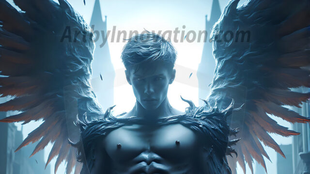 AI male art photos with a fantastical atmosphere. Imagine a Hogwarts School of Witchcraft student, from the Harry Potter series, a handsome, beautiful, and attractive, shirtless young teenage boy, standing firm against a threat. With a detailed Hogwarts castle background, casting a powerful spell, conjuring creatures based on their assigned house crest. From Demonic snakes, powerful lions, fierce badgers, or a murder of Crows. Dementors floating ominously in a cloudy sky, and sparks, shadows, and cinematic lighting, offering an otherworldly vibe.