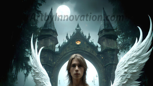 AI male art photos with a fantastical atmosphere. Imagine a Hogwarts School of Witchcraft student, from the Harry Potter series, a handsome, beautiful, and attractive, shirtless young teenage boy, standing firm against a threat. With a detailed Hogwarts castle background, casting a powerful spell, conjuring creatures based on their assigned house crest. From Demonic snakes, powerful lions, fierce badgers, or a murder of Crows. Dementors floating ominously in a cloudy sky, and sparks, shadows, and cinematic lighting, offering an otherworldly vibe.