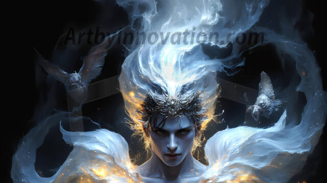 AI male art photos with a fantastical atmosphere. Imagine a Hogwarts School of Witchcraft student, from the Harry Potter series, a handsome, beautiful, and attractive, shirtless young teenage boy, standing firm against a threat. With a detailed Hogwarts castle background, casting a powerful spell, conjuring creatures based on their assigned house crest. From Demonic snakes, powerful lions, fierce badgers, or a murder of Crows. Dementors floating ominously in a cloudy sky, and sparks, shadows, and cinematic lighting, offering an otherworldly vibe.