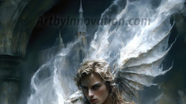 AI male art photos with a fantastical atmosphere. Imagine a Hogwarts School of Witchcraft student, from the Harry Potter series, a handsome, beautiful, and attractive, shirtless young teenage boy, standing firm against a threat. With a detailed Hogwarts castle background, casting a powerful spell, conjuring creatures based on their assigned house crest. From Demonic snakes, powerful lions, fierce badgers, or a murder of Crows. Dementors floating ominously in a cloudy sky, and sparks, shadows, and cinematic lighting, offering an otherworldly vibe.