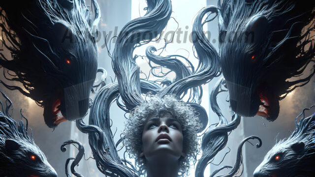 AI male art photos with a fantastical atmosphere. Imagine a Hogwarts School of Witchcraft student, from the Harry Potter series, a handsome, beautiful, and attractive, shirtless young teenage boy, standing firm against a threat. With a detailed Hogwarts castle background, casting a powerful spell, conjuring creatures based on their assigned house crest. From Demonic snakes, powerful lions, fierce badgers, or a murder of Crows. Dementors floating ominously in a cloudy sky, and sparks, shadows, and cinematic lighting, offering an otherworldly vibe.