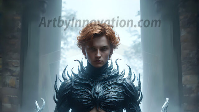 AI male art photos with a fantastical atmosphere. Imagine a Hogwarts School of Witchcraft student, from the Harry Potter series, a handsome, beautiful, and attractive, shirtless young teenage boy, standing firm against a threat. With a detailed Hogwarts castle background, casting a powerful spell, conjuring creatures based on their assigned house crest. From Demonic snakes, powerful lions, fierce badgers, or a murder of Crows. Dementors floating ominously in a cloudy sky, and sparks, shadows, and cinematic lighting, offering an otherworldly vibe.