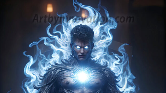 AI male art photos with a fantastical atmosphere. Imagine a Hogwarts School of Witchcraft student, from the Harry Potter series, a handsome, beautiful, and attractive, shirtless young teenage boy, standing firm against a threat. With a detailed Hogwarts castle background, casting a powerful spell, conjuring creatures based on their assigned house crest. From Demonic snakes, powerful lions, fierce badgers, or a murder of Crows. Dementors floating ominously in a cloudy sky, and sparks, shadows, and cinematic lighting, offering an otherworldly vibe.