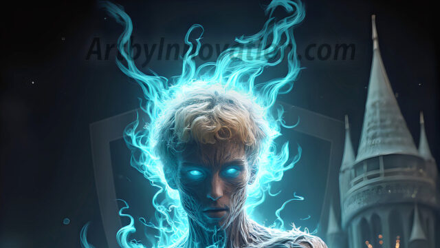 AI male art photos with a fantastical atmosphere. Imagine a Hogwarts School of Witchcraft student, from the Harry Potter series, a handsome, beautiful, and attractive, shirtless young teenage boy, standing firm against a threat. With a detailed Hogwarts castle background, casting a powerful spell, conjuring creatures based on their assigned house crest. From Demonic snakes, powerful lions, fierce badgers, or a murder of Crows. Dementors floating ominously in a cloudy sky, and sparks, shadows, and cinematic lighting, offering an otherworldly vibe.