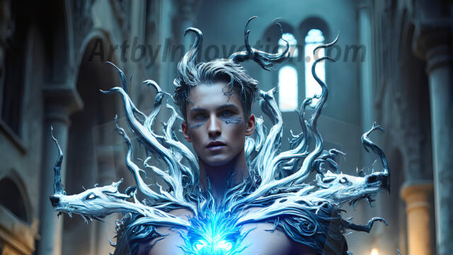 AI male art photos with a fantastical atmosphere. Imagine a Hogwarts School of Witchcraft student, from the Harry Potter series, a handsome, beautiful, and attractive, shirtless young teenage boy, standing firm against a threat. With a detailed Hogwarts castle background, casting a powerful spell, conjuring creatures based on their assigned house crest. From Demonic snakes, powerful lions, fierce badgers, or a murder of Crows. Dementors floating ominously in a cloudy sky, and sparks, shadows, and cinematic lighting, offering an otherworldly vibe.