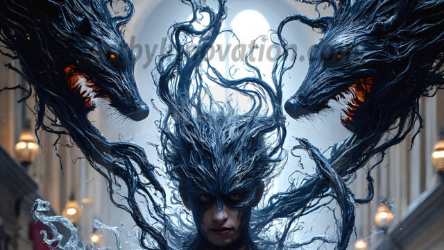 AI male art photos with a fantastical atmosphere. Imagine a Hogwarts School of Witchcraft student, from the Harry Potter series, a handsome, beautiful, and attractive, shirtless young teenage boy, standing firm against a threat. With a detailed Hogwarts castle background, casting a powerful spell, conjuring creatures based on their assigned house crest. From Demonic snakes, powerful lions, fierce badgers, or a murder of Crows. Dementors floating ominously in a cloudy sky, and sparks, shadows, and cinematic lighting, offering an otherworldly vibe.