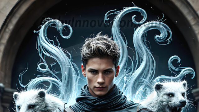 AI male art photos with a fantastical atmosphere. Imagine a Hogwarts School of Witchcraft student, from the Harry Potter series, a handsome, beautiful, and attractive, shirtless young teenage boy, standing firm against a threat. With a detailed Hogwarts castle background, casting a powerful spell, conjuring creatures based on their assigned house crest. From Demonic snakes, powerful lions, fierce badgers, or a murder of Crows. Dementors floating ominously in a cloudy sky, and sparks, shadows, and cinematic lighting, offering an otherworldly vibe.