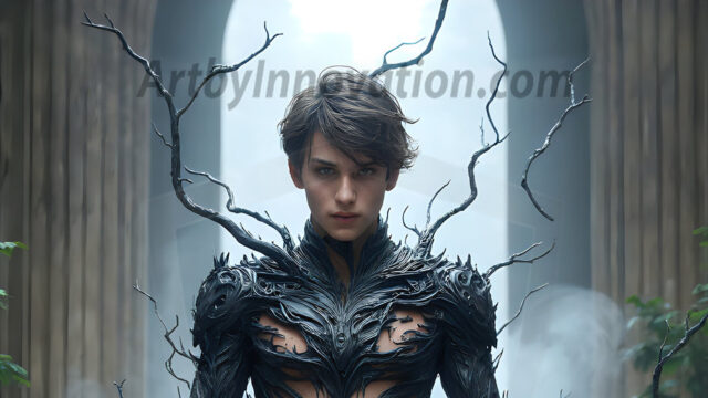 AI male art photos with a fantastical atmosphere. Imagine a Hogwarts School of Witchcraft student, from the Harry Potter series, a handsome, beautiful, and attractive, shirtless young teenage boy, standing firm against a threat. With a detailed Hogwarts castle background, casting a powerful spell, conjuring creatures based on their assigned house crest. From Demonic snakes, powerful lions, fierce badgers, or a murder of Crows. Dementors floating ominously in a cloudy sky, and sparks, shadows, and cinematic lighting, offering an otherworldly vibe.