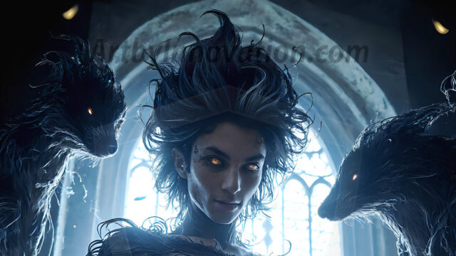 AI male art photos with a fantastical atmosphere. Imagine a Hogwarts School of Witchcraft student, from the Harry Potter series, a handsome, beautiful, and attractive, shirtless young teenage boy, standing firm against a threat. With a detailed Hogwarts castle background, casting a powerful spell, conjuring creatures based on their assigned house crest. From Demonic snakes, powerful lions, fierce badgers, or a murder of Crows. Dementors floating ominously in a cloudy sky, and sparks, shadows, and cinematic lighting, offering an otherworldly vibe.