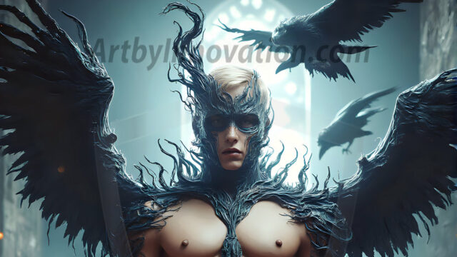 AI male art photos with a fantastical atmosphere. Imagine a Hogwarts School of Witchcraft student, from the Harry Potter series, a handsome, beautiful, and attractive, shirtless young teenage boy, standing firm against a threat. With a detailed Hogwarts castle background, casting a powerful spell, conjuring creatures based on their assigned house crest. From Demonic snakes, powerful lions, fierce badgers, or a murder of Crows. Dementors floating ominously in a cloudy sky, and sparks, shadows, and cinematic lighting, offering an otherworldly vibe.