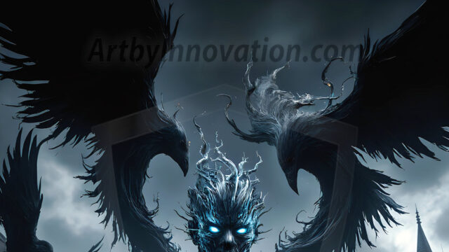 AI male art photos with a fantastical atmosphere. Imagine a Hogwarts School of Witchcraft student, from the Harry Potter series, a handsome, beautiful, and attractive, shirtless young teenage boy, standing firm against a threat. With a detailed Hogwarts castle background, casting a powerful spell, conjuring creatures based on their assigned house crest. From Demonic snakes, powerful lions, fierce badgers, or a murder of Crows. Dementors floating ominously in a cloudy sky, and sparks, shadows, and cinematic lighting, offering an otherworldly vibe.