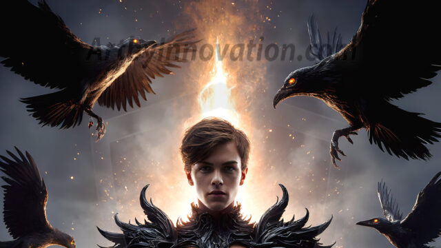 AI male art photos with a fantastical atmosphere. Imagine a Hogwarts School of Witchcraft student, from the Harry Potter series, a handsome, beautiful, and attractive, shirtless young teenage boy, standing firm against a threat. With a detailed Hogwarts castle background, casting a powerful spell, conjuring creatures based on their assigned house crest. From Demonic snakes, powerful lions, fierce badgers, or a murder of Crows. Dementors floating ominously in a cloudy sky, and sparks, shadows, and cinematic lighting, offering an otherworldly vibe.