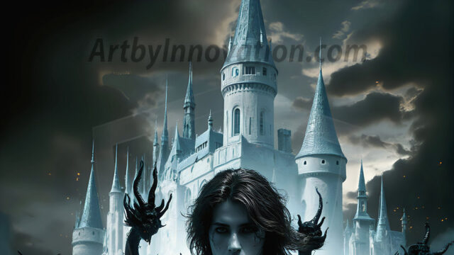 AI male art photos with a fantastical atmosphere. Imagine a Hogwarts School of Witchcraft student, from the Harry Potter series, a handsome, beautiful, and attractive, shirtless young teenage boy, standing firm against a threat. With a detailed Hogwarts castle background, casting a powerful spell, conjuring creatures based on their assigned house crest. From Demonic snakes, powerful lions, fierce badgers, or a murder of Crows. Dementors floating ominously in a cloudy sky, and sparks, shadows, and cinematic lighting, offering an otherworldly vibe.